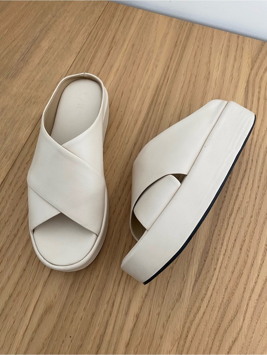 Lauren Manoogian Shoes - Lauren Manoogian Leather Cross Platform Sandals
